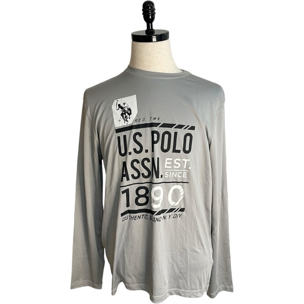 U.S. Polo Assn. USPA Feel Dry Graphic T-Shirt Gray